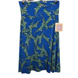 Lularoe Azure Skirt Size Small Blue Statue‎ Of Liberty Print New with Tags USA
